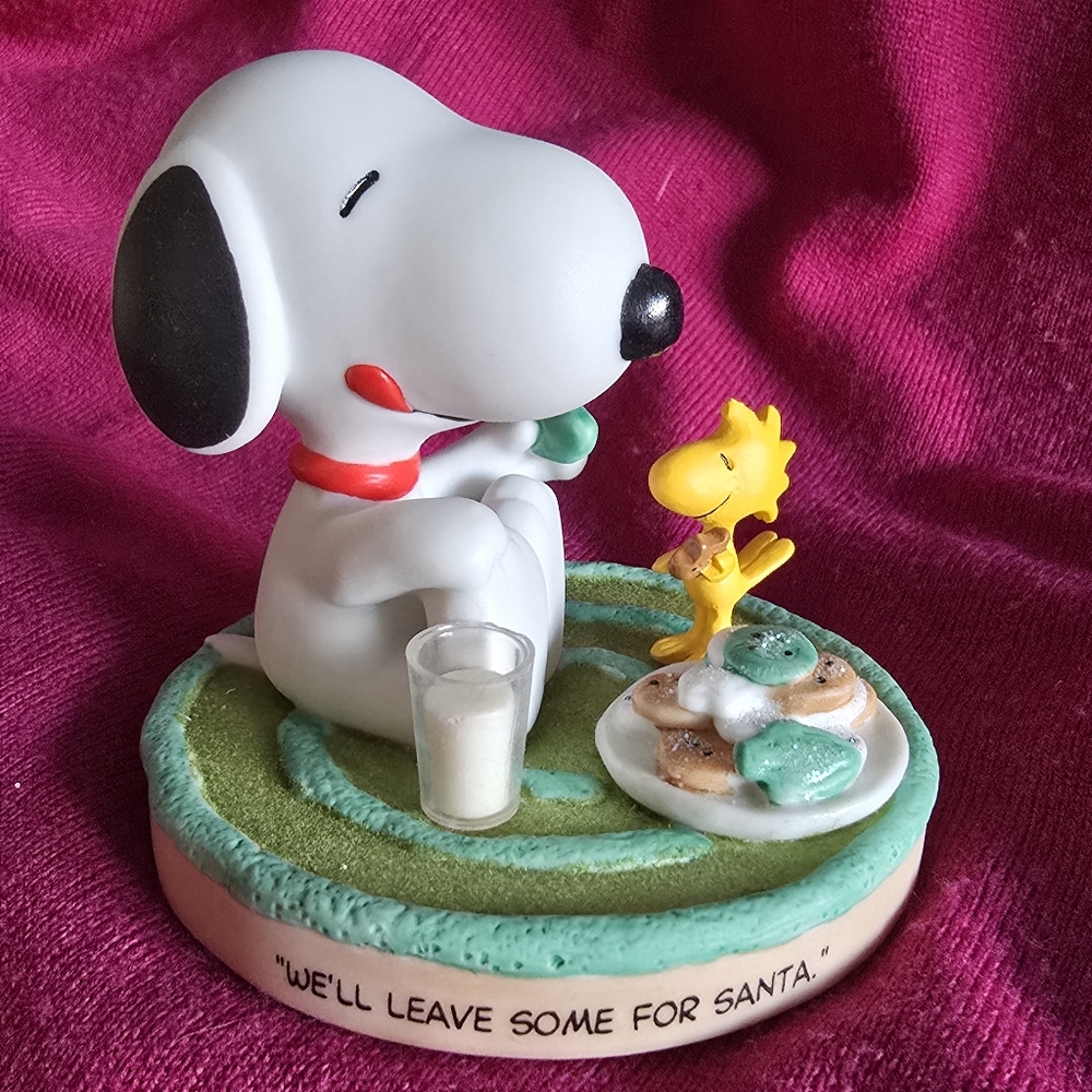 Snoopy and Woodstock Christmas Figurine